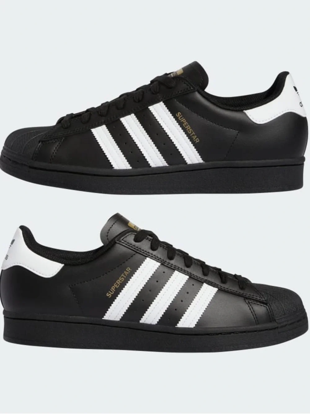 Adidas Core Black White Superstar Shoes Men’s Sz 7 / Woman’s 8.5 Blokecore Indie